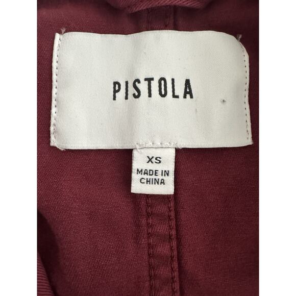 Pistola XS Grover Red Cotton Jumpsuit Merlot Relaxed Field Suit Coveralls - Picture 4 of 13